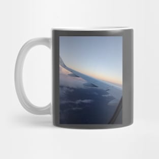 Airplane wing view Mug